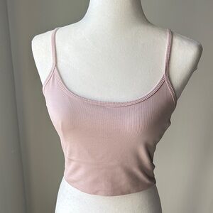 Athleta Blush Pink Ribbed Bralette Bra Top